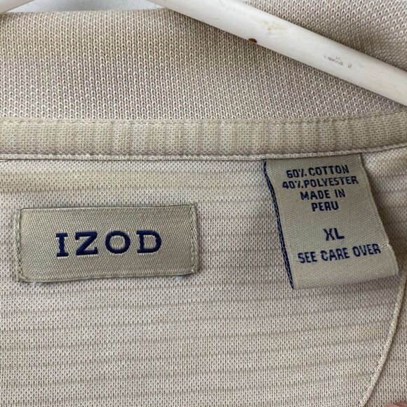 Izod Polo - Cream color with embroidered Logo XL - Picture 3 of 10